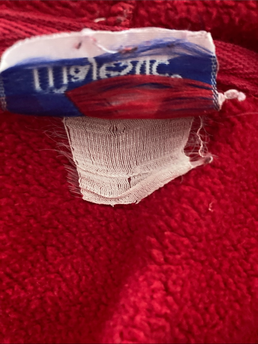 Majestic Georgia red hooded sweatshirt - Picture 4 of 8